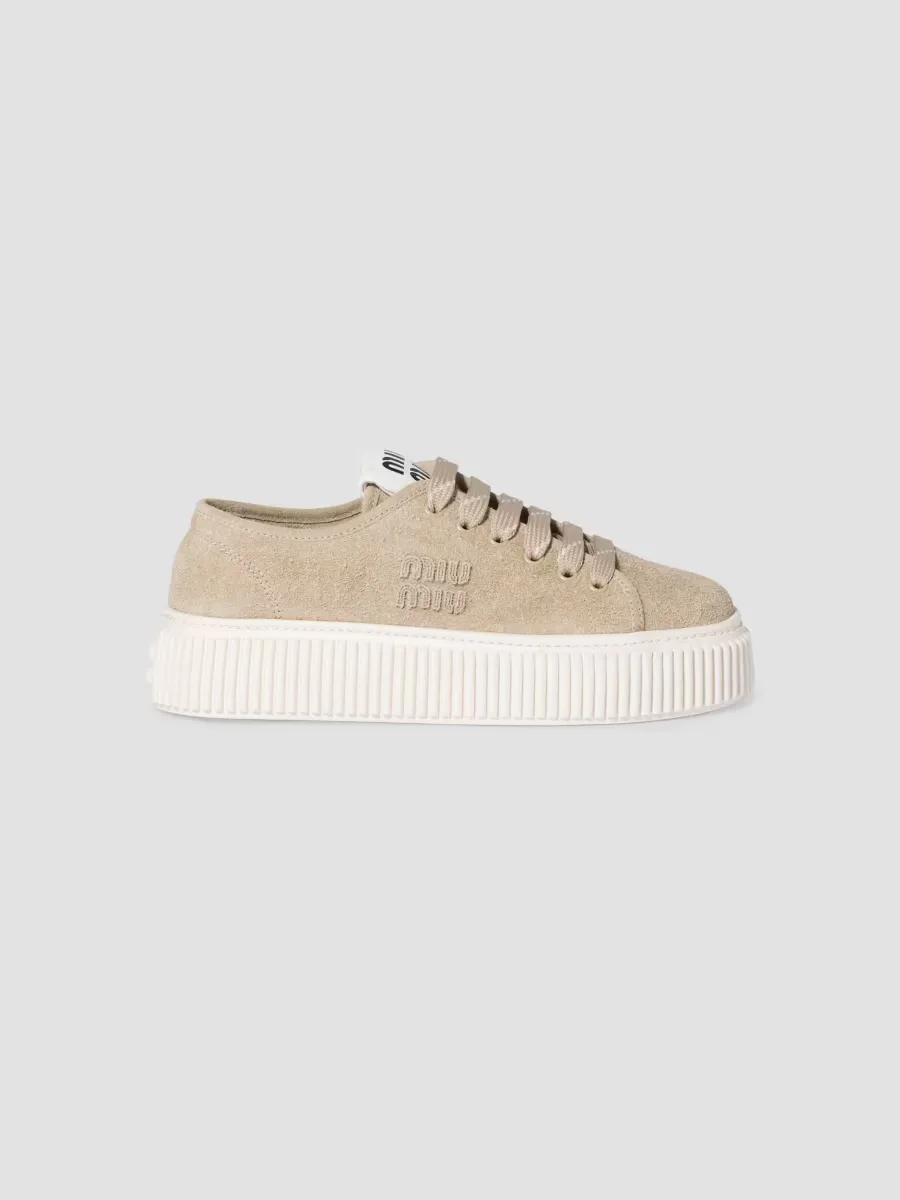 Miu Miu Suede Sneakers by Miu Miu