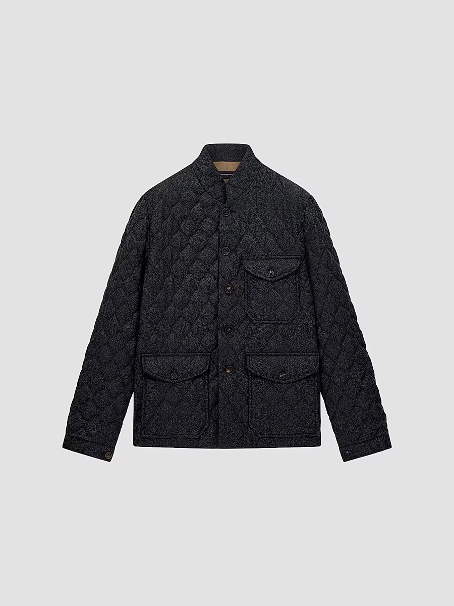 Emporio Armani Wool Quilted Jacket by Armani