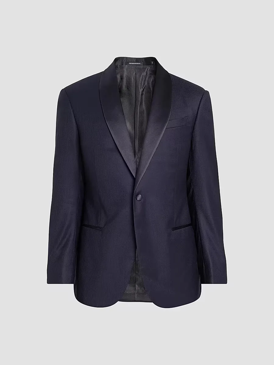 Emporio Armani Textured Wool Dinner Jacket by Armani