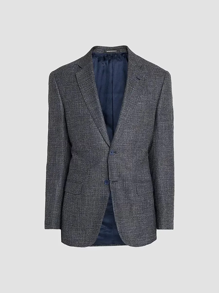 Emporio Armani Melange Wool-Blend Sport Coat