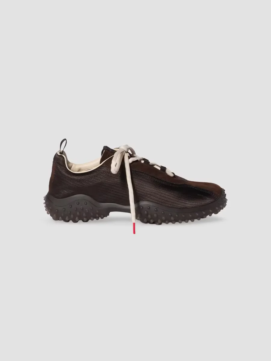 Miu Miu Bubble Technical Fabric and Suede Sneakers by Miu Miu