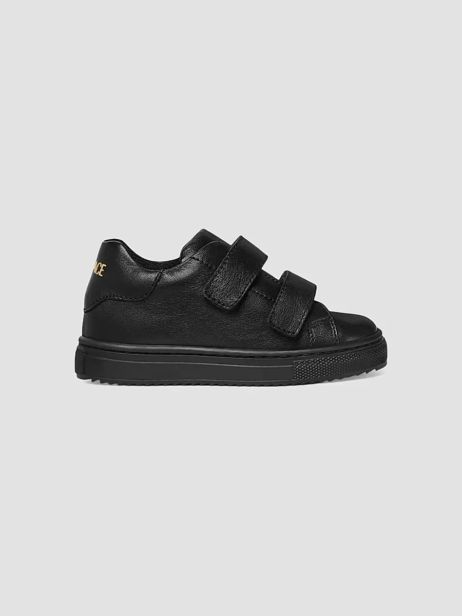 Versace Logo Leather Sneakers by Versace