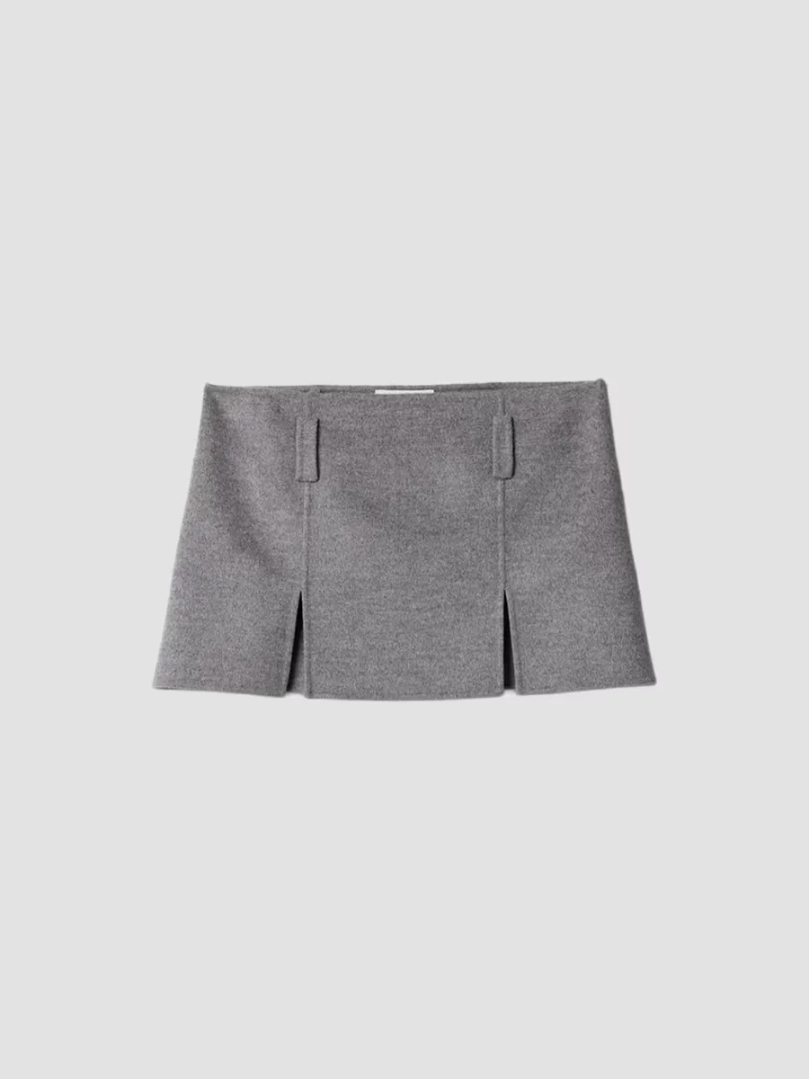 Miu Miu Double Cashmere and Wool Mini Skirt by Miu Miu