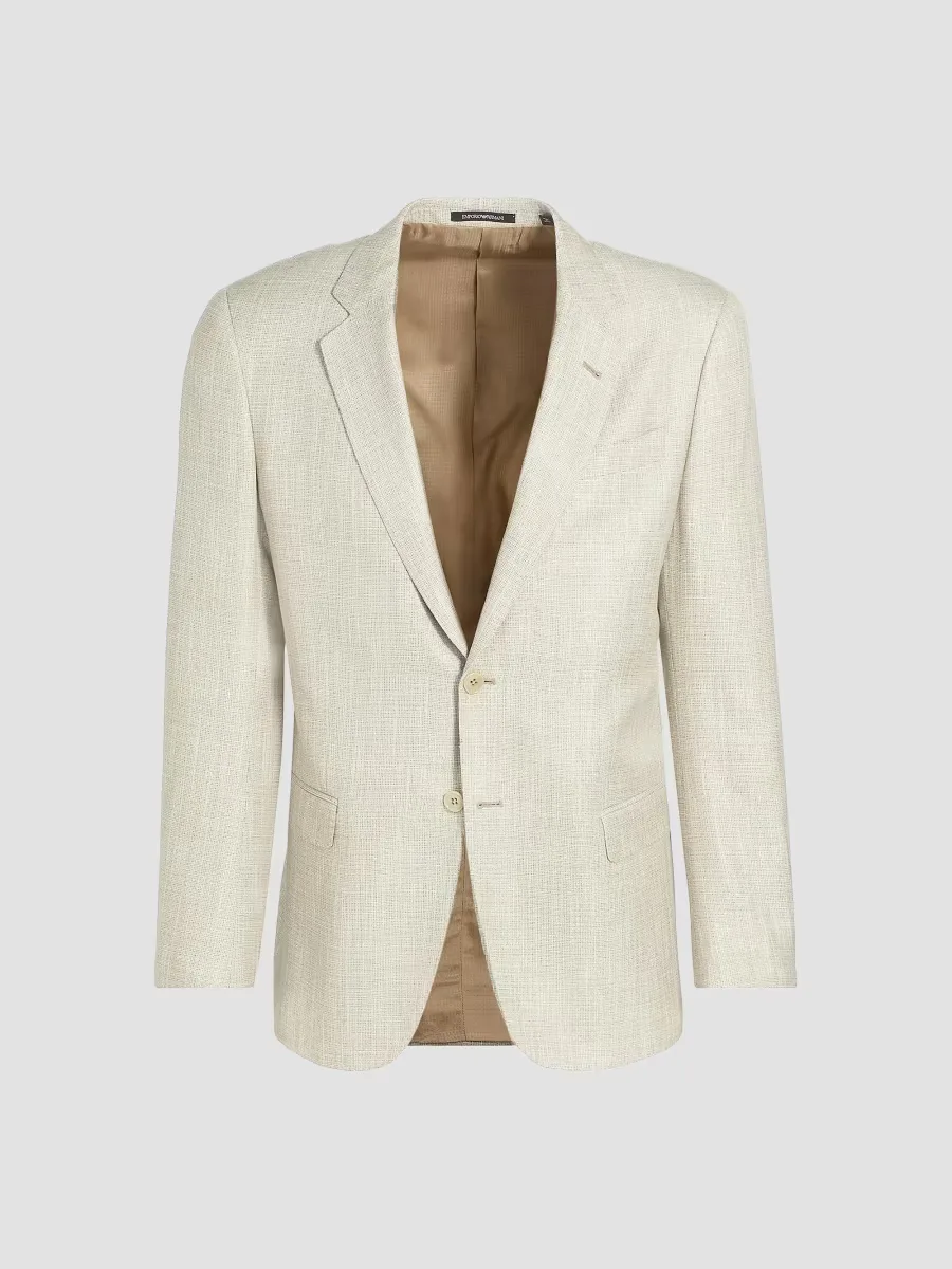 Emporio Armani Textured Single-Breasted Sport Jacket