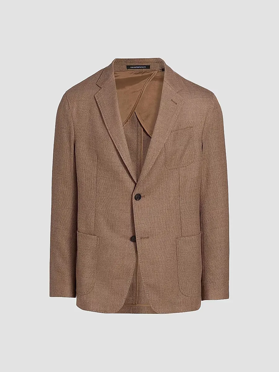 Emporio Armani Textured Wool Jacket by Armani