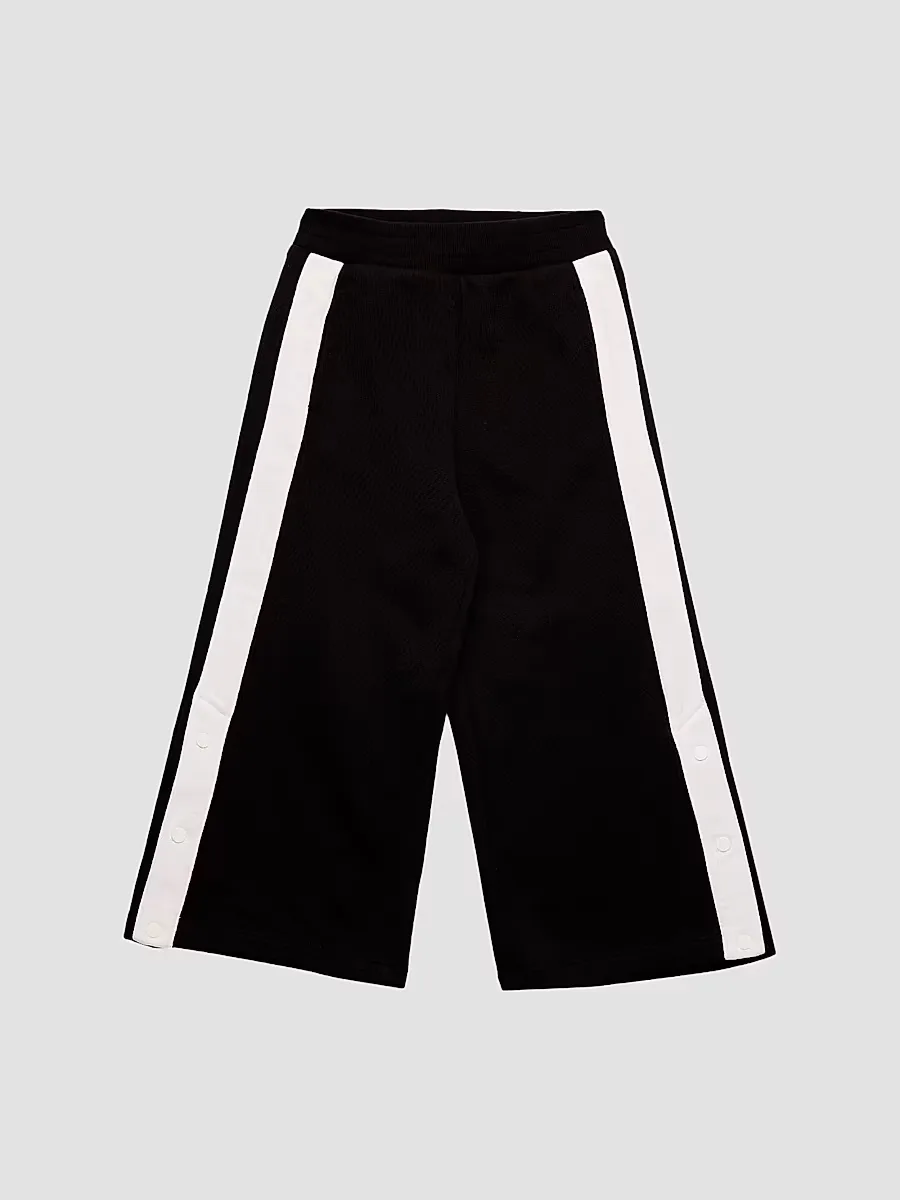 Embroidered-Logo Cotton Snap Jogger Pants by Dolce & Gabbana