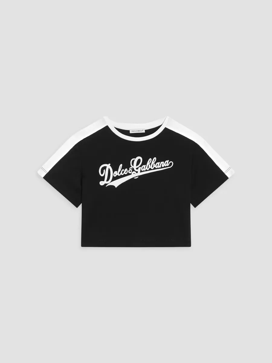 Logo Crop T-Shirt by Dolce & Gabbana