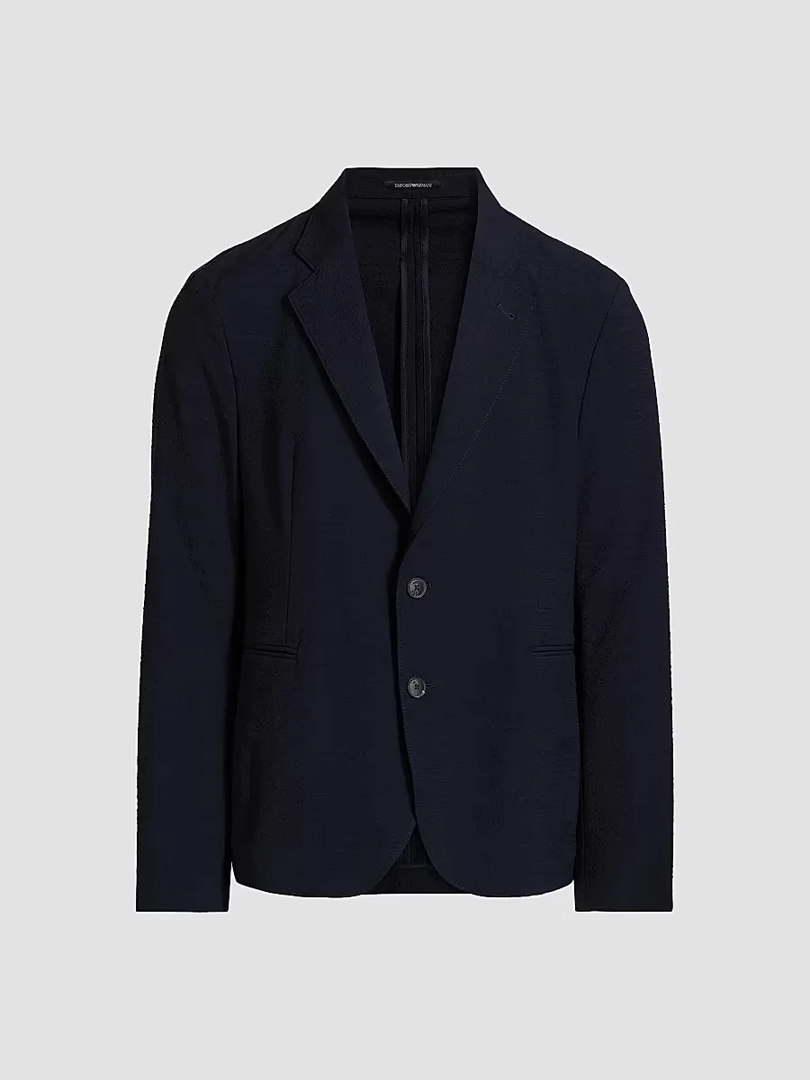 Emporio Armani Soft Seersucker Blazer