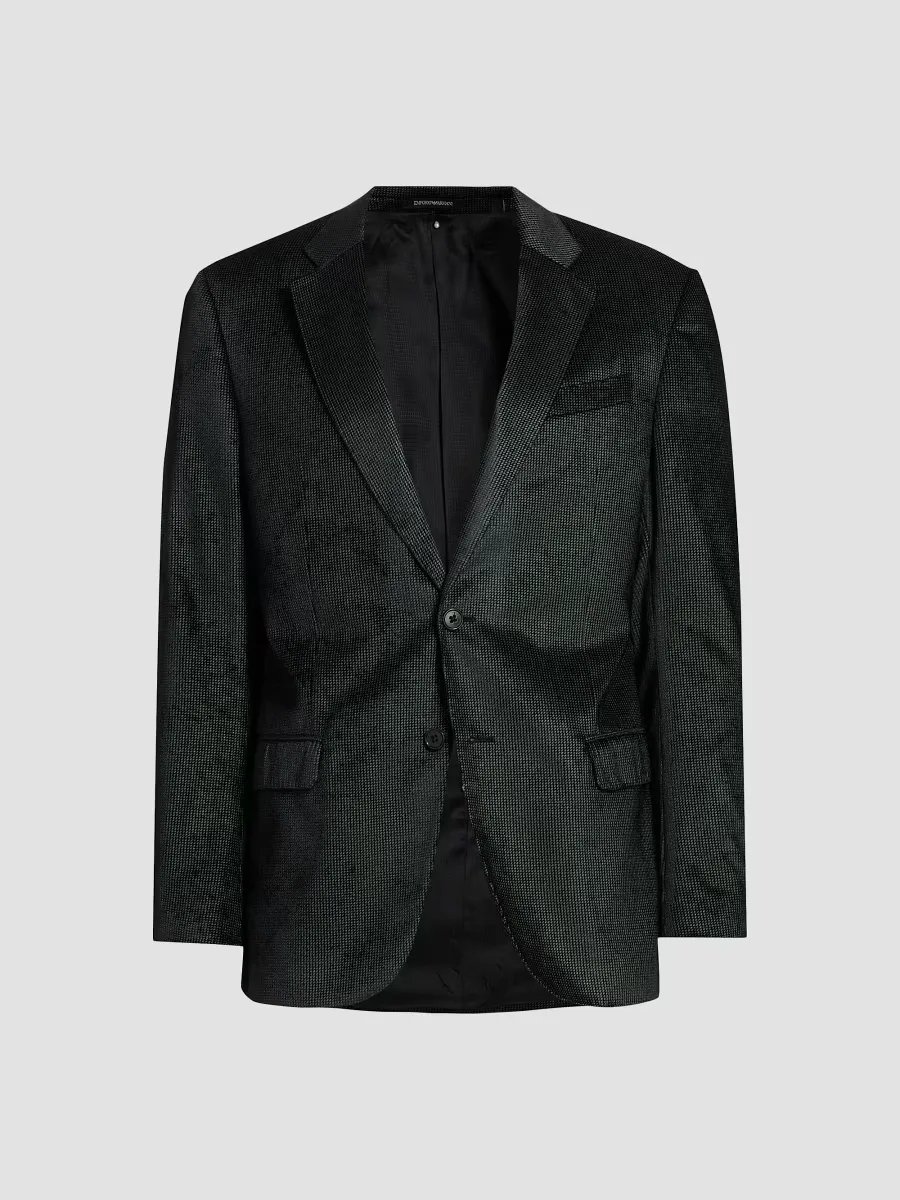 Emporio Armani Sateen Grid Dinner Jacket by Armani
