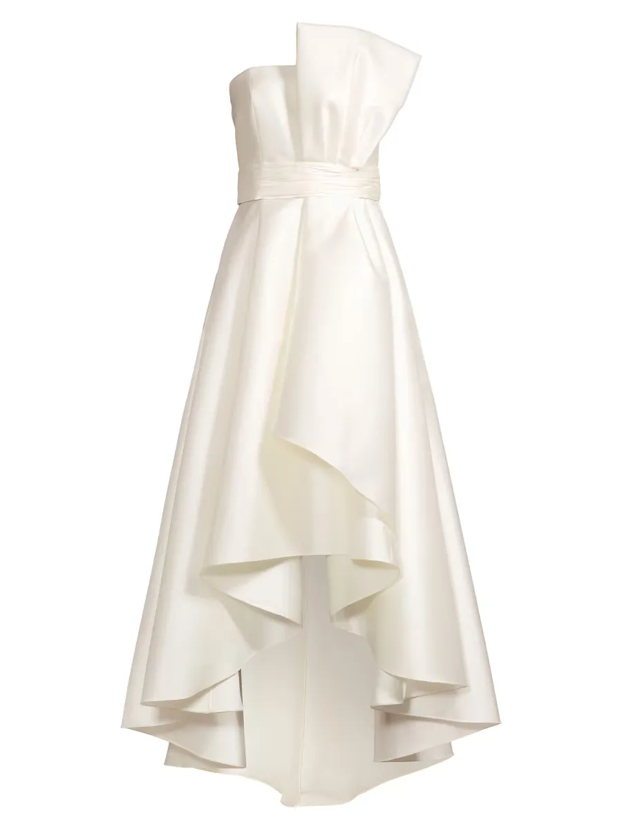 Tara Gathered High-Low Gown by SACHIN BABI