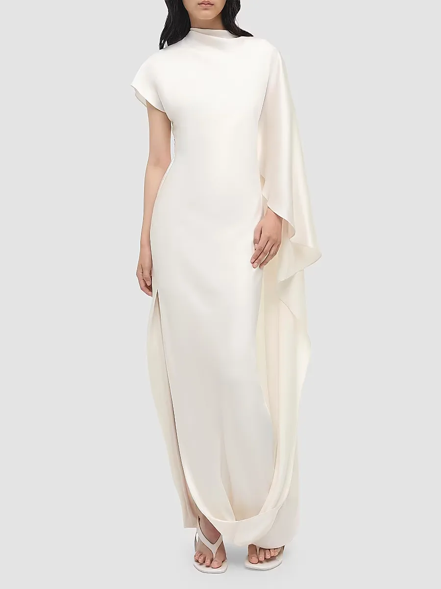Ora Satin Column Gown