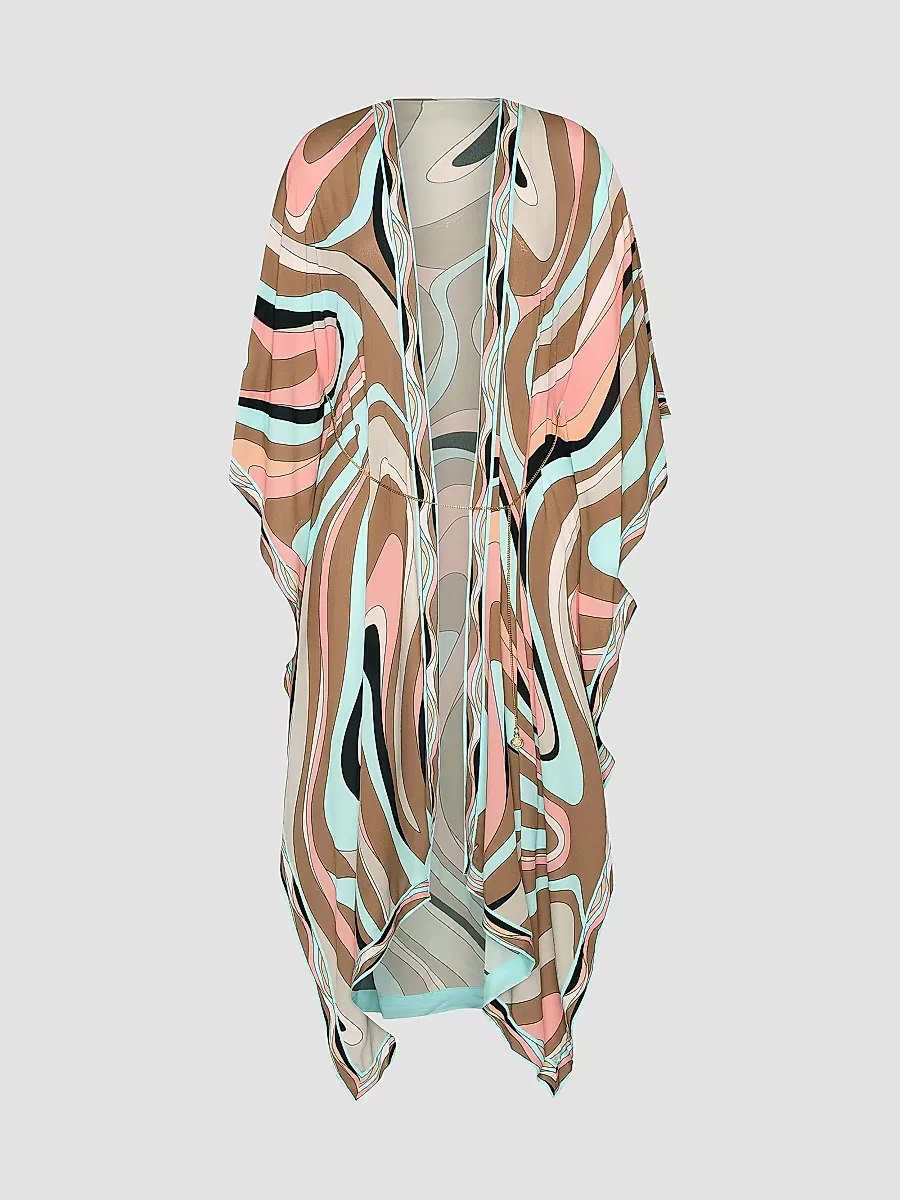 Abstract Swirl Kara Cover-Up by L'AGENCE