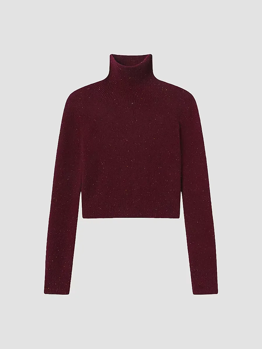 The Cashmere Fleck Turtleneck Sweater by FRAME