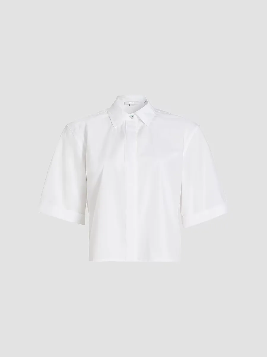 Poplin Boxy Shirt by Vince