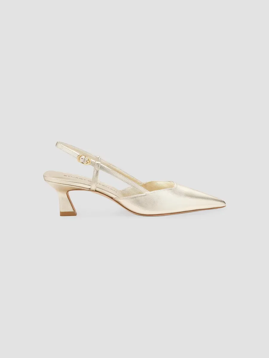 Vinnie 50MM Leather Slingback Pumps by Stuart Weitzman