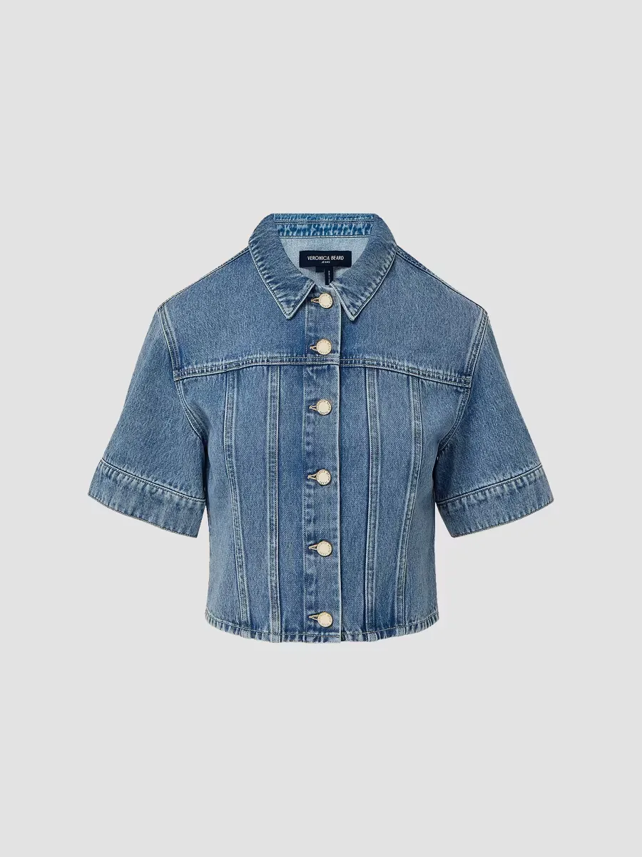 Malcom Denim Top by Veronica Beard