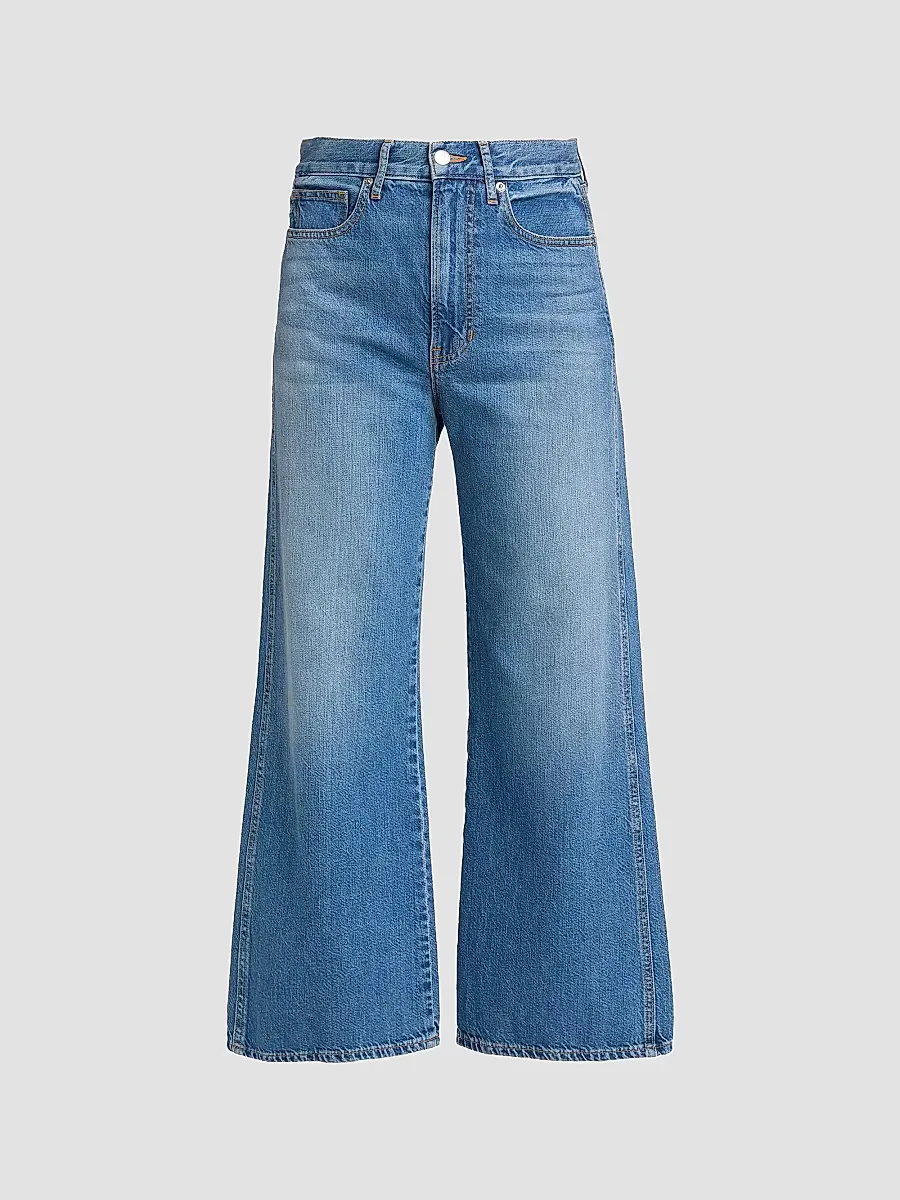 Taylor High-Rise Wide-Leg Crop Jeans