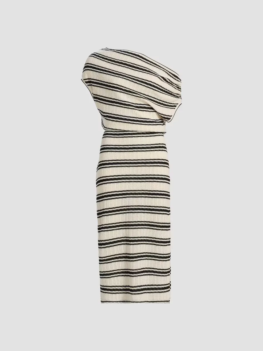 Striped Chet Midi-Dress by Ramy Brook
