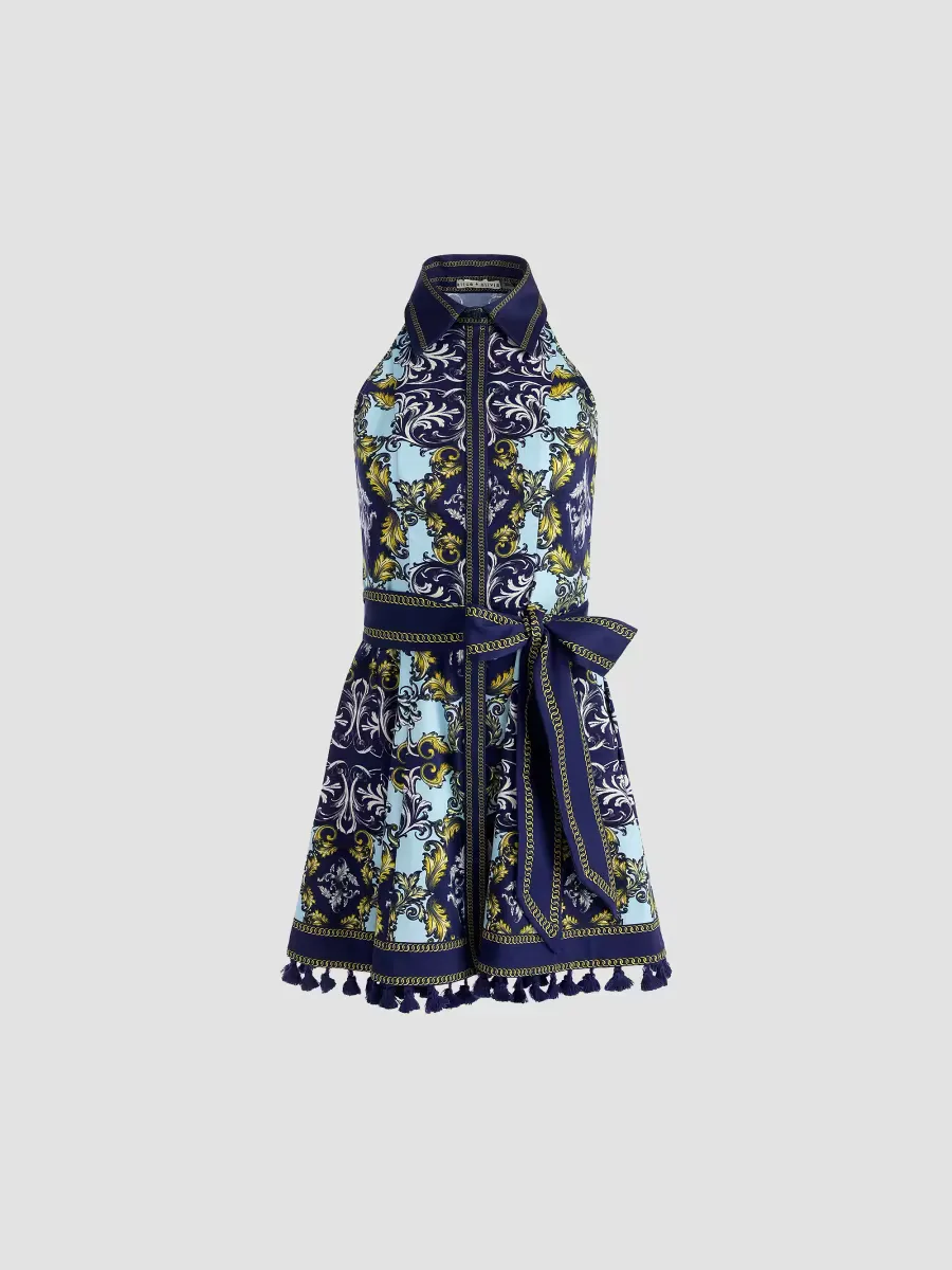 Lucy Sleeveless Mini-Shirtdress by Alice + Olivia