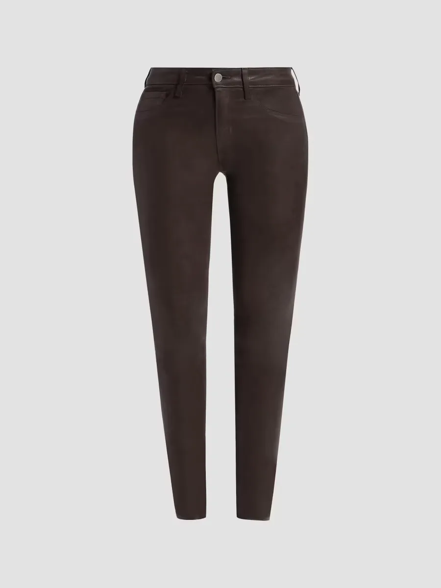 Marguerite Mid-Rise Coated Skinny Jeans