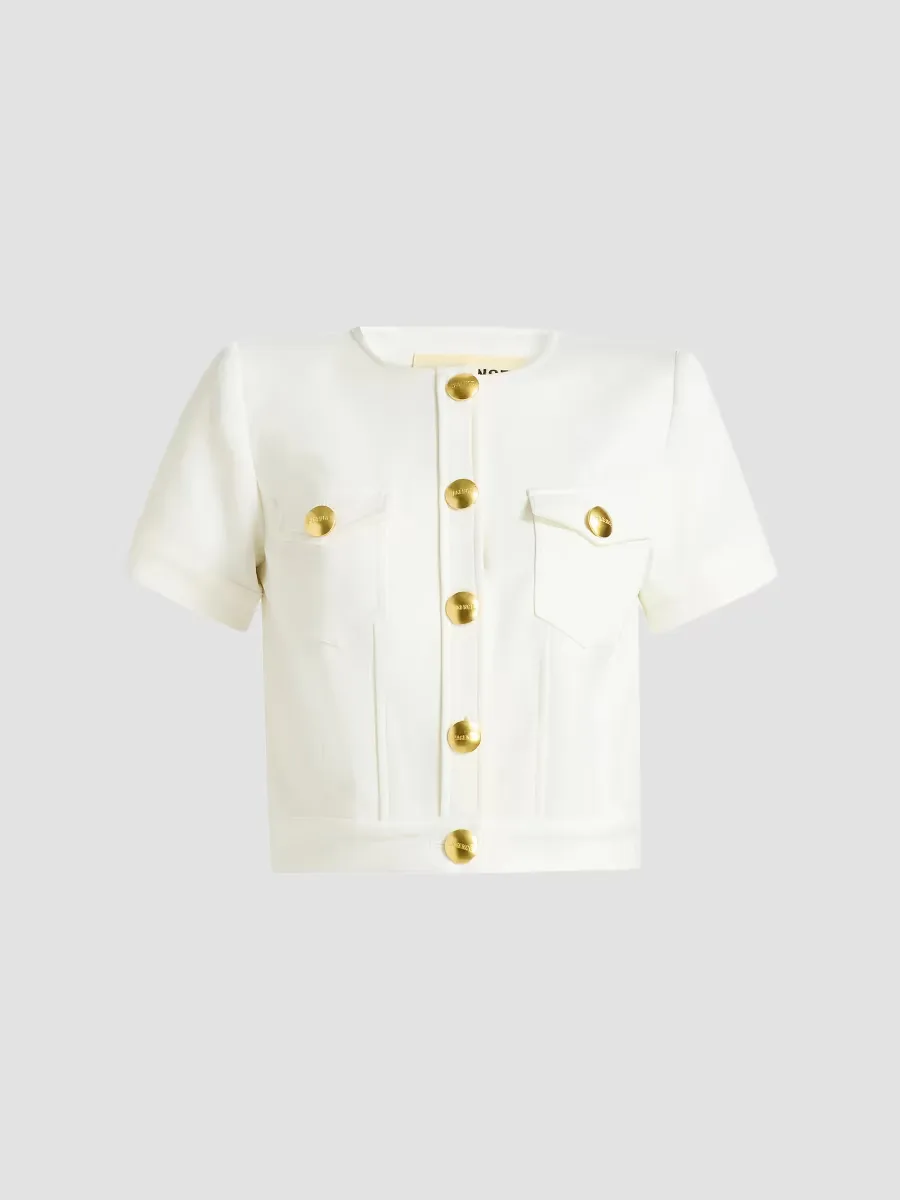 Nawa Boxy Crop Jacket by L'AGENCE