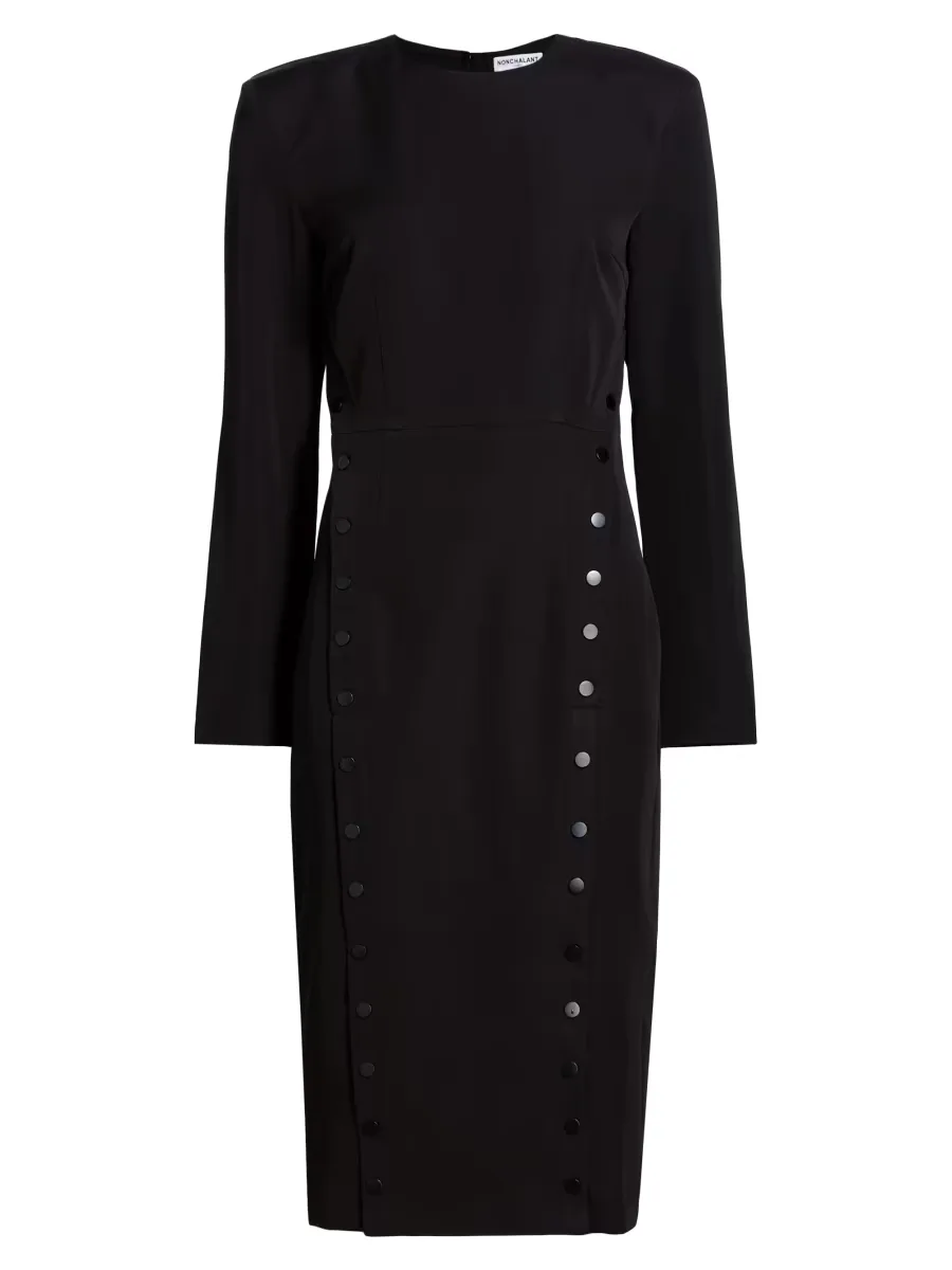 Cora Long-Sleeve Midi-Dress by Nonchalant Label