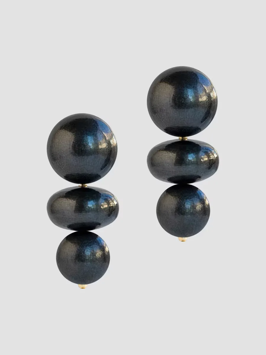 La Dolce Vita Nola Wood Triple-Drop Earrings