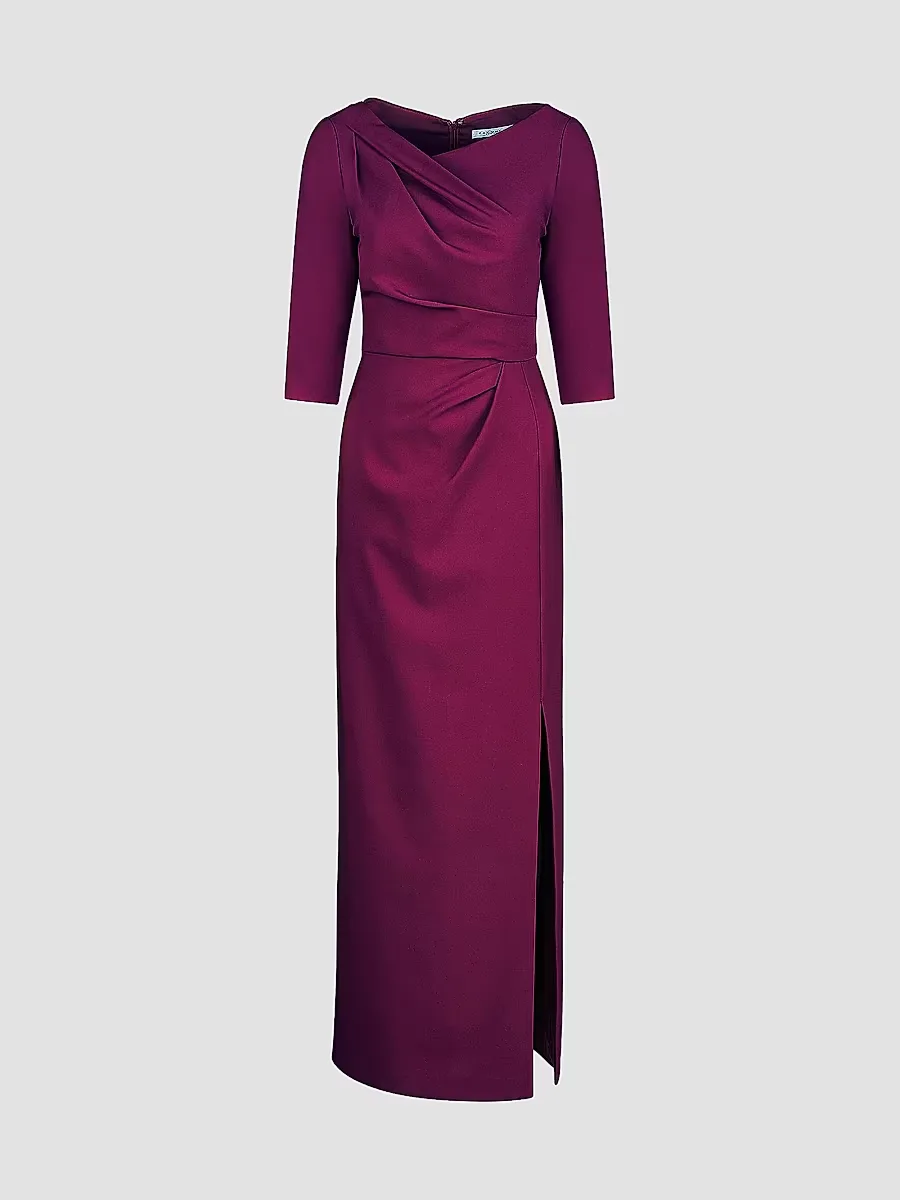 Margerite Pleated Column Gown
