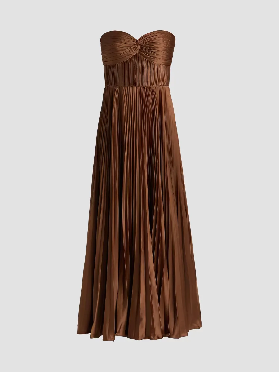 Pleated Strapless Belle Dress
