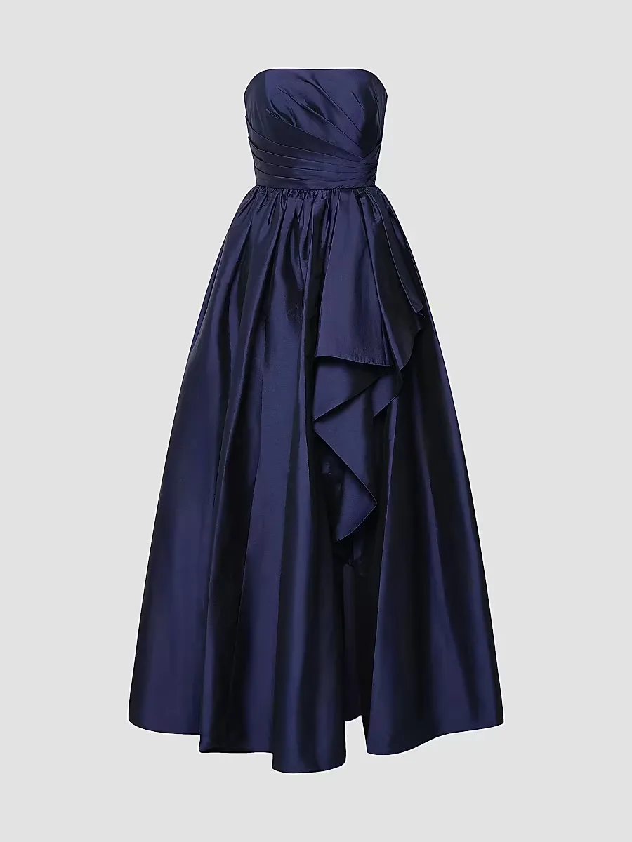 Esmerina Taffeta Strapless Gown