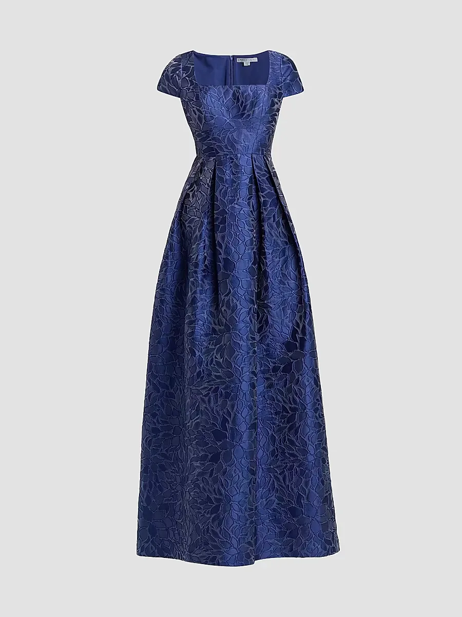 Ophelia Jacquard Gown by Kay Unger