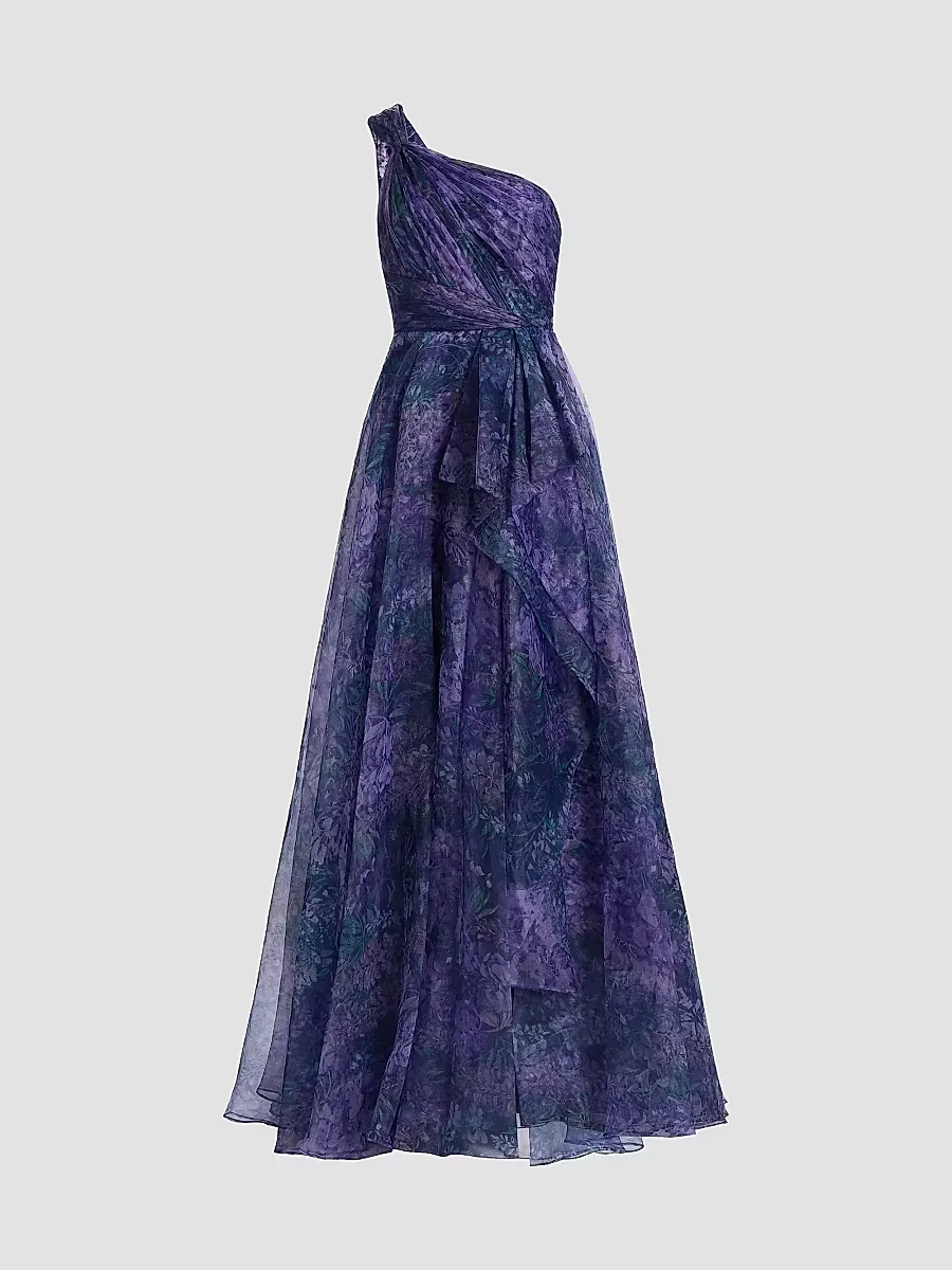 Orania Organza One-Shoulder Gown