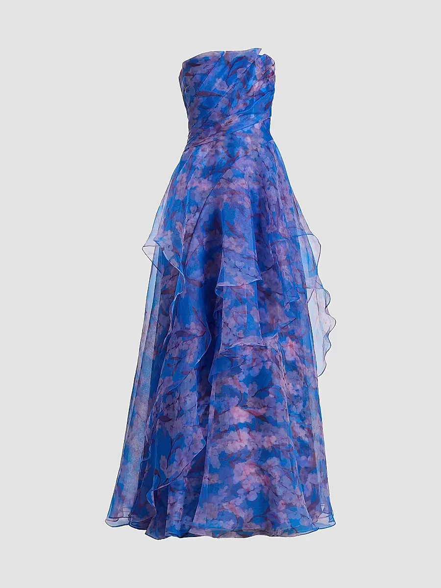 Orelia Organza Strapless Gown