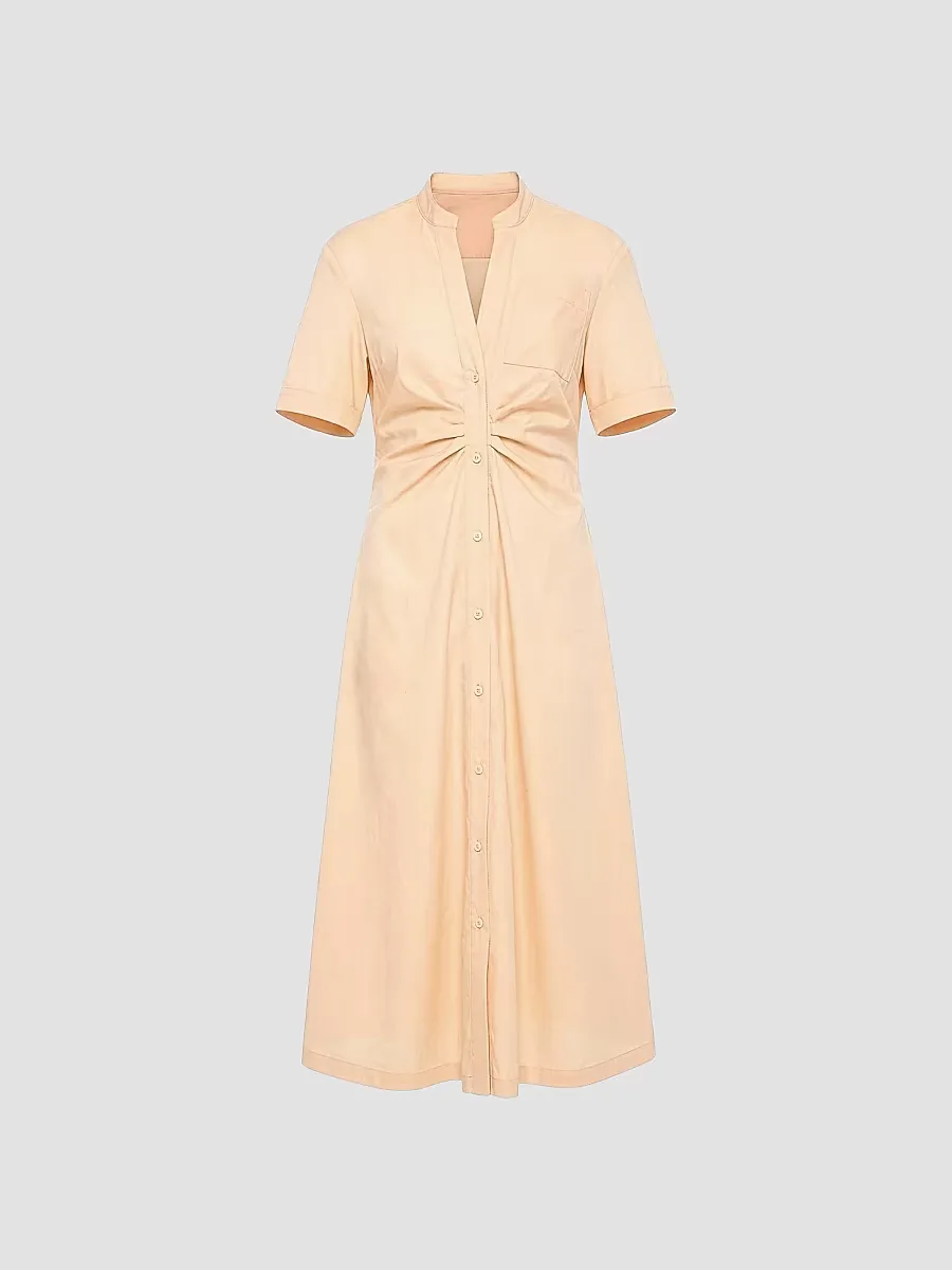 Noor Short Sleeve Shirt-Dress