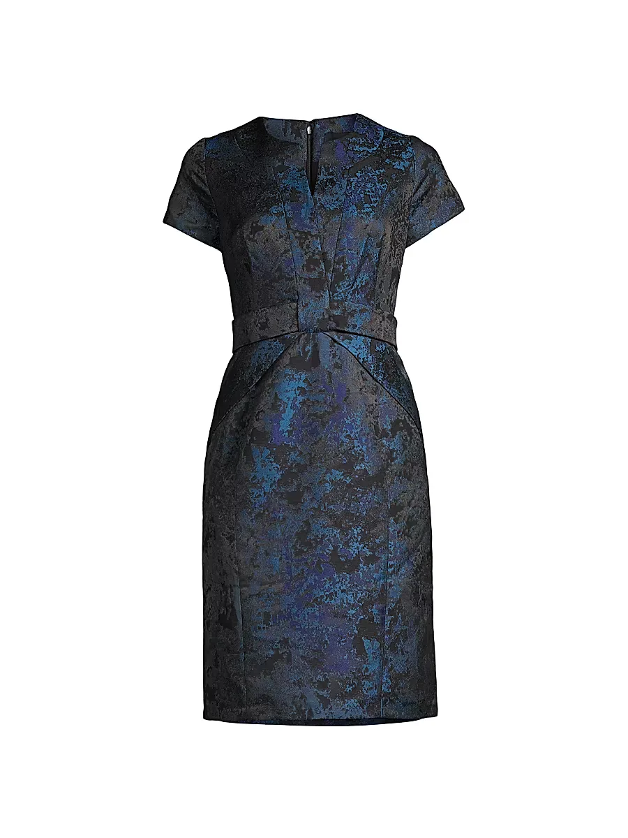 Jacquard Sheath Dress by Shani