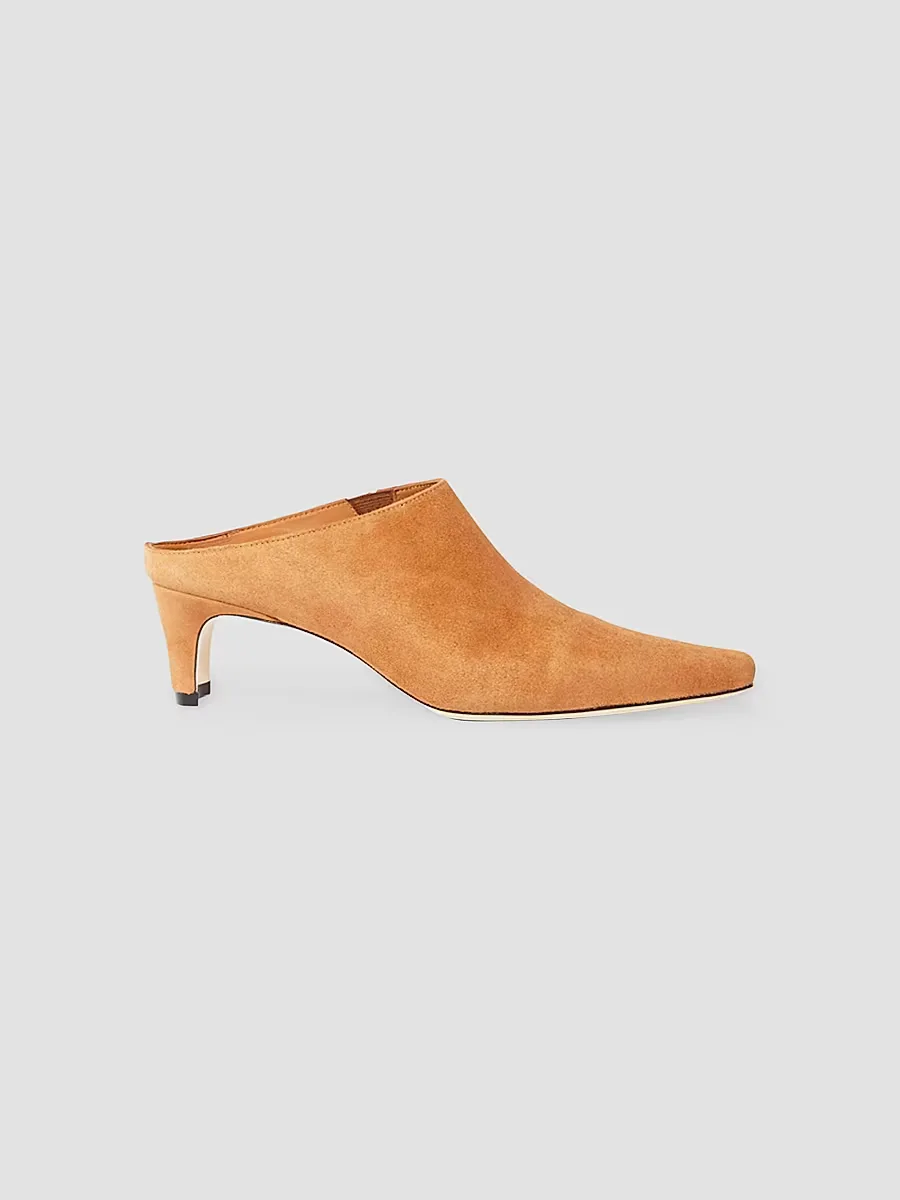 Wally 55MM Suede Mules by STAUD