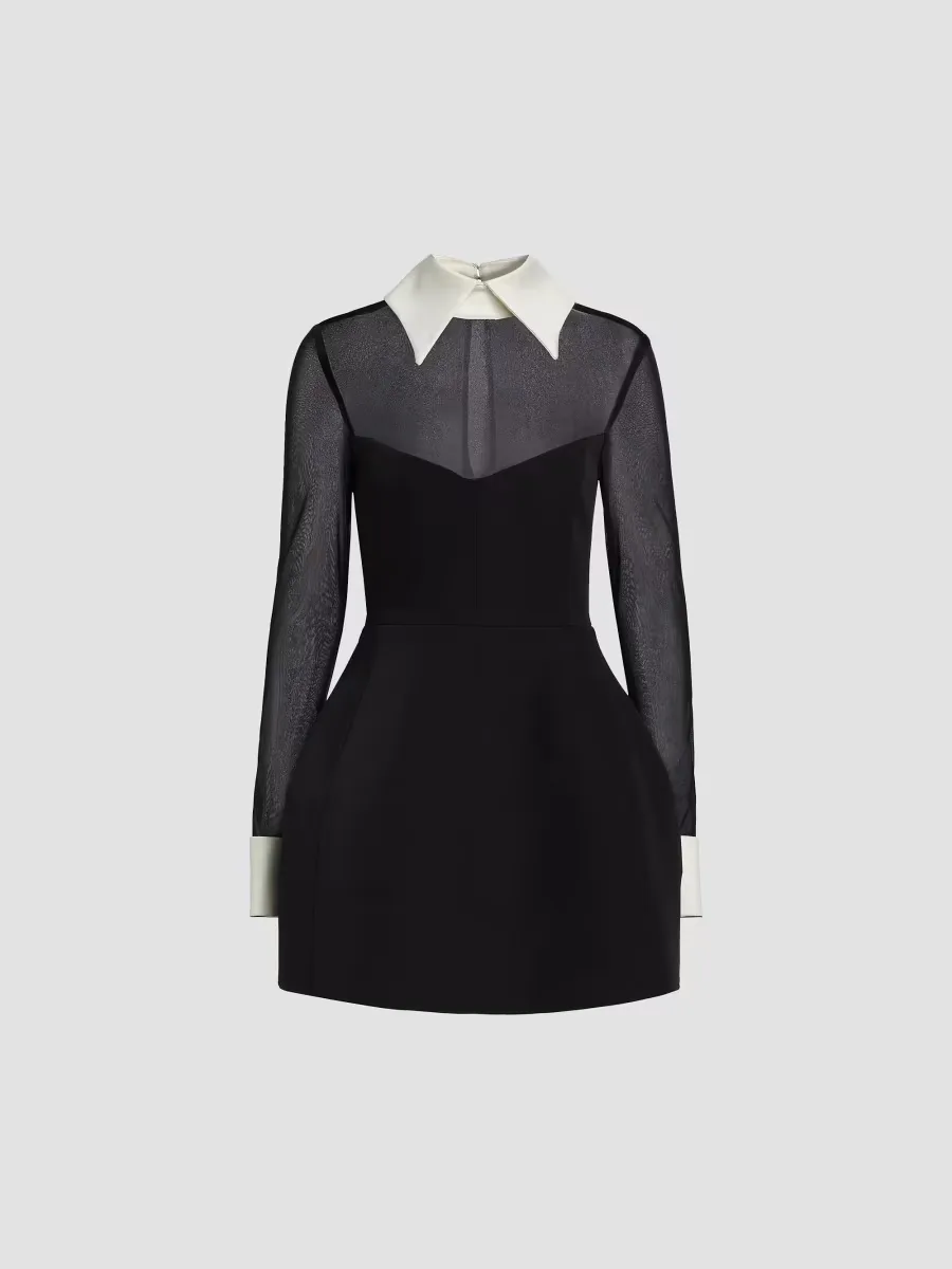 Wednesday Long-Sleeve Minidress