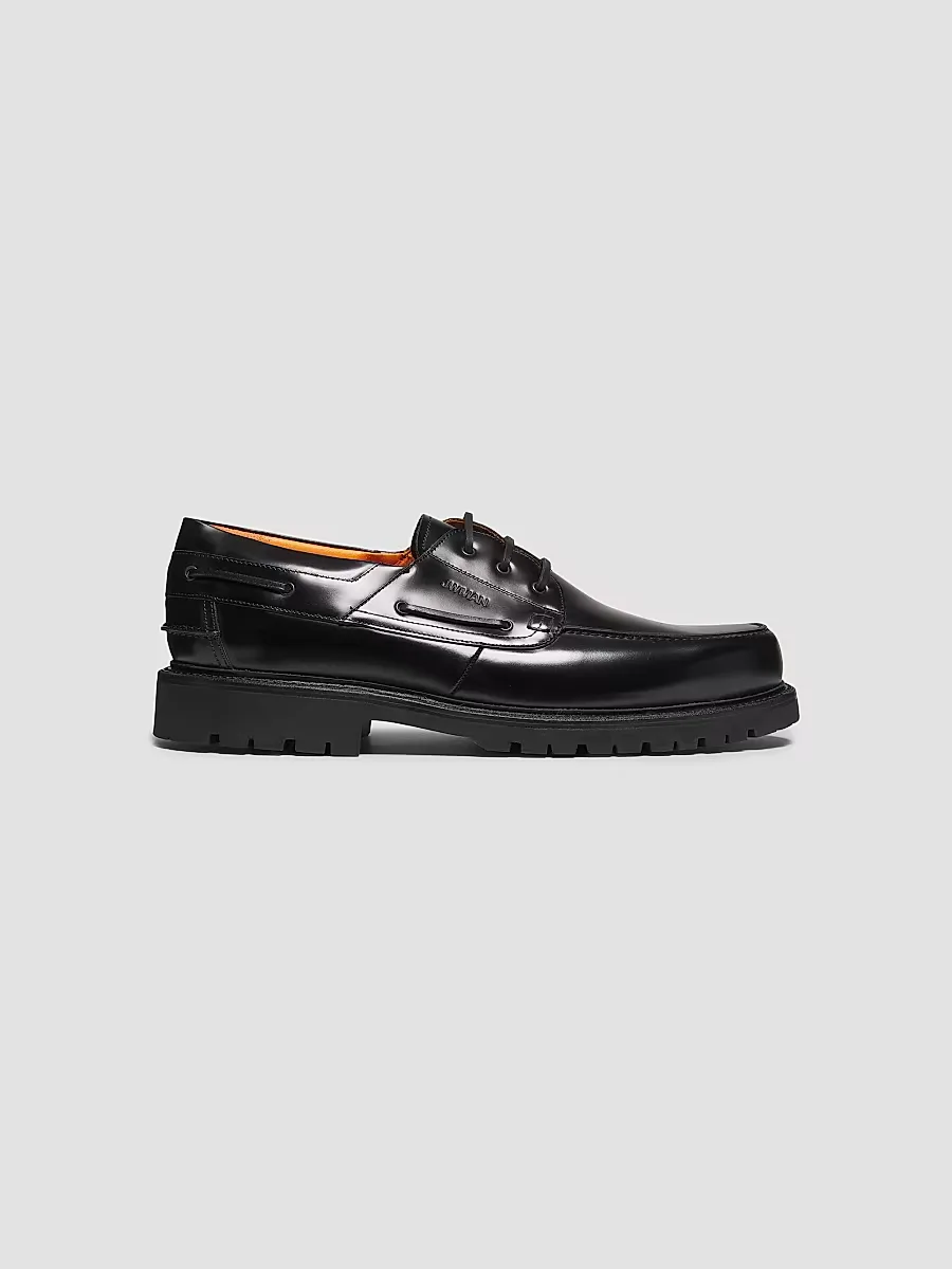 Junya Watanabe x Heinrich Dinkel Leather Boat Shoes by Junya Watanabe MAN