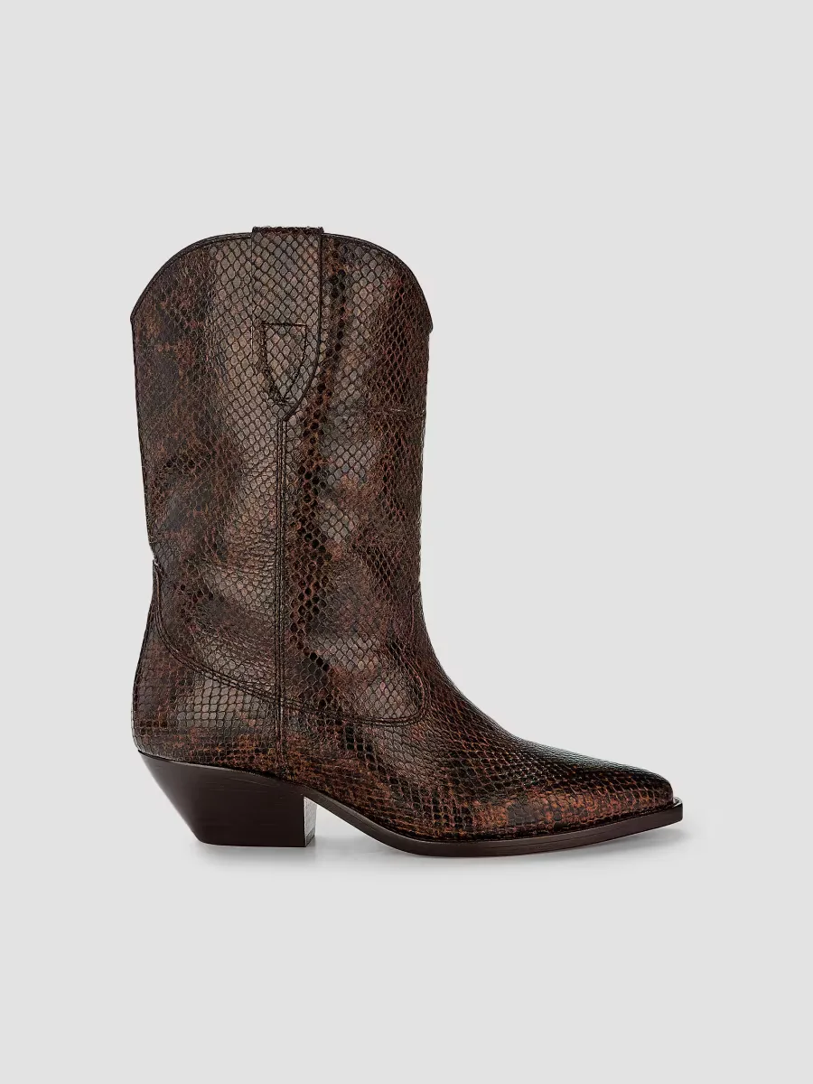 Duerto 40MM Leather Cowboy Boots by Isabel Marant