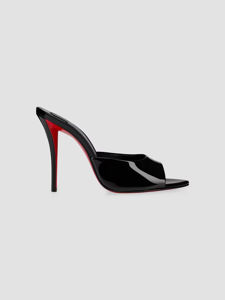Miss Z 100MM Patent Leather Mule Sandals