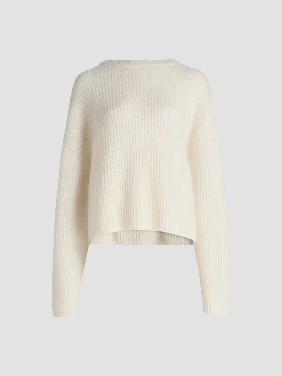 Oversized Rib-Knit Mohair-Blend Sweater by Totême