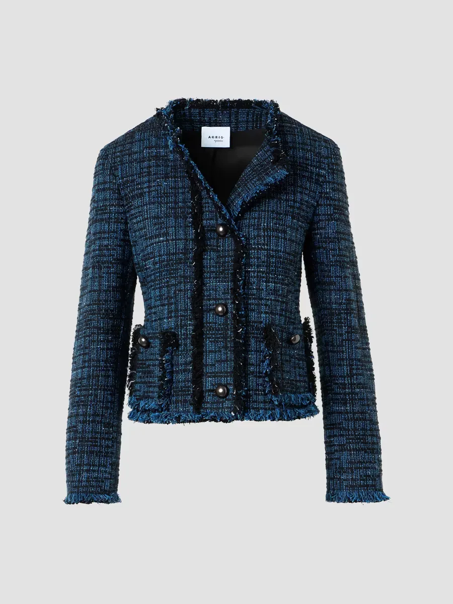 Raw Denim Tweed Jacket