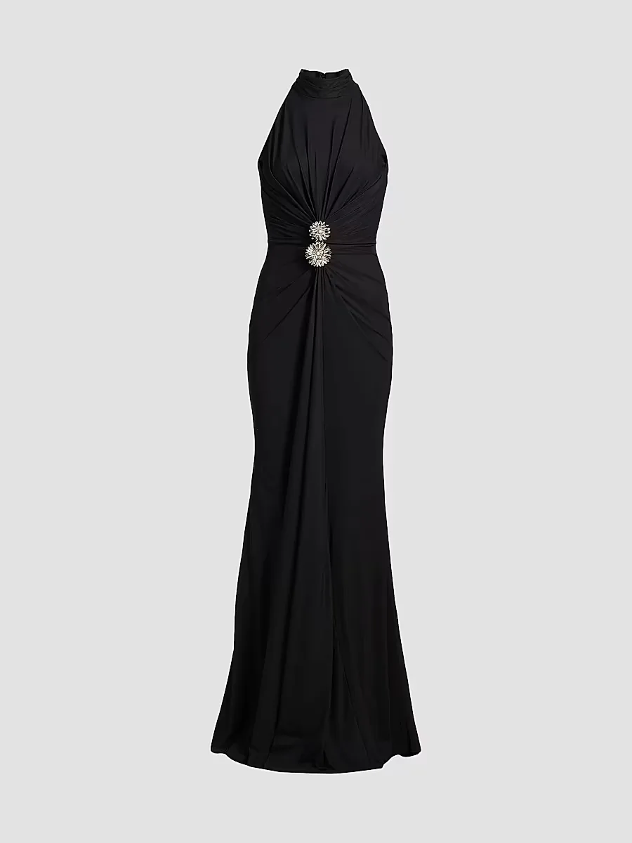 Nitsa Gathered Jersey Gown by Chiara Boni La Petite Robe