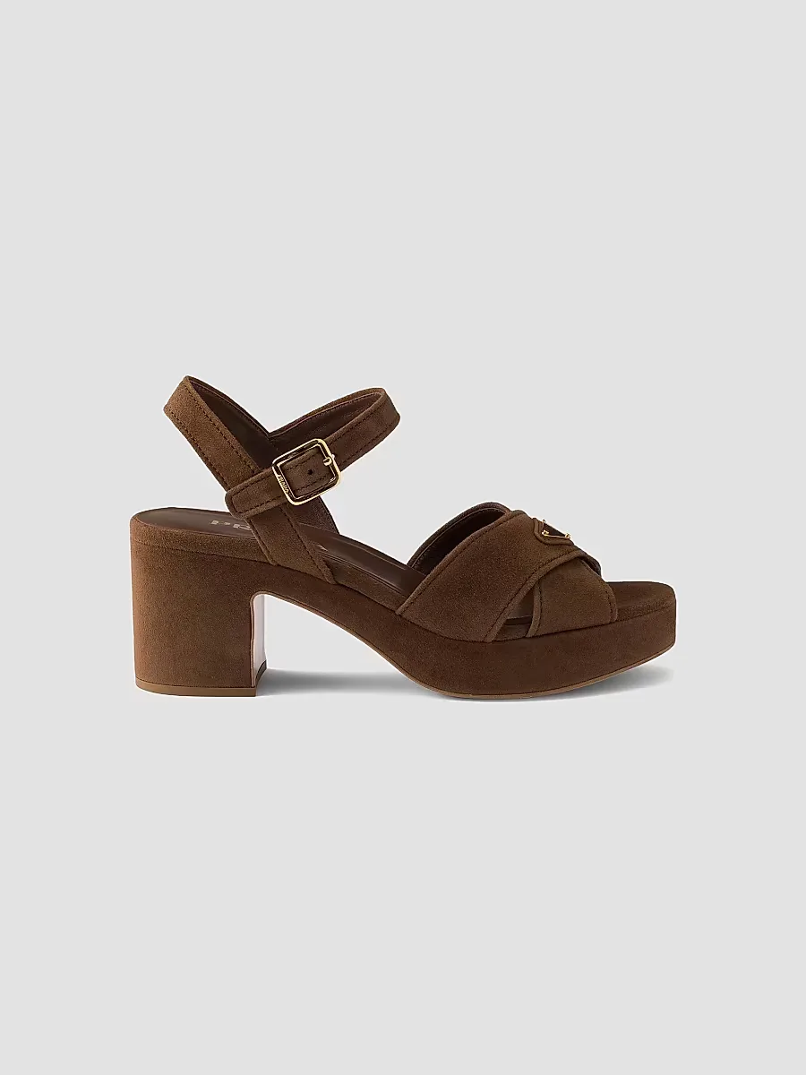 Suede Platform Sandals