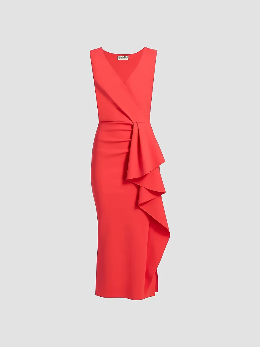 Sayon Drape Sheath Cocktail Dress by Chiara Boni La Petite Robe
