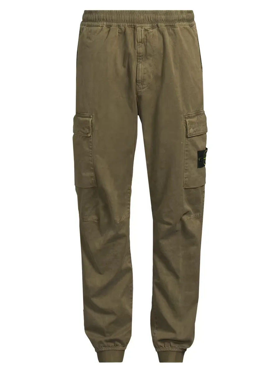 Cotton Cargo Jogger Pants by Stone Island