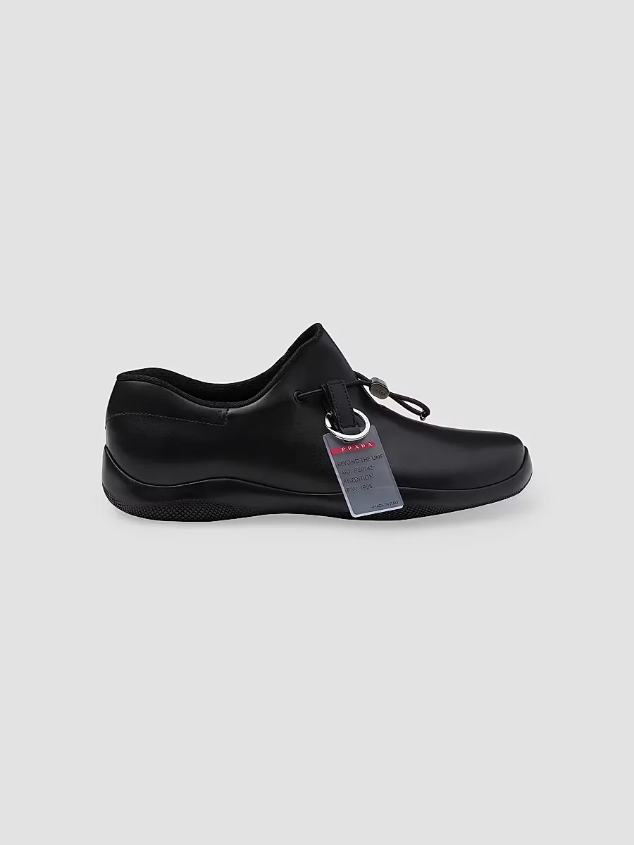 Toblach Leather Sneakers by Prada