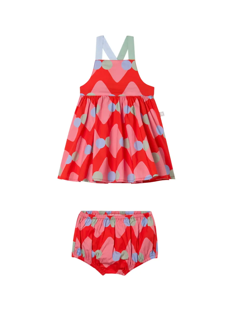 Geometric-Print Cotton Dress & Bloomers Set by Stella McCartney
