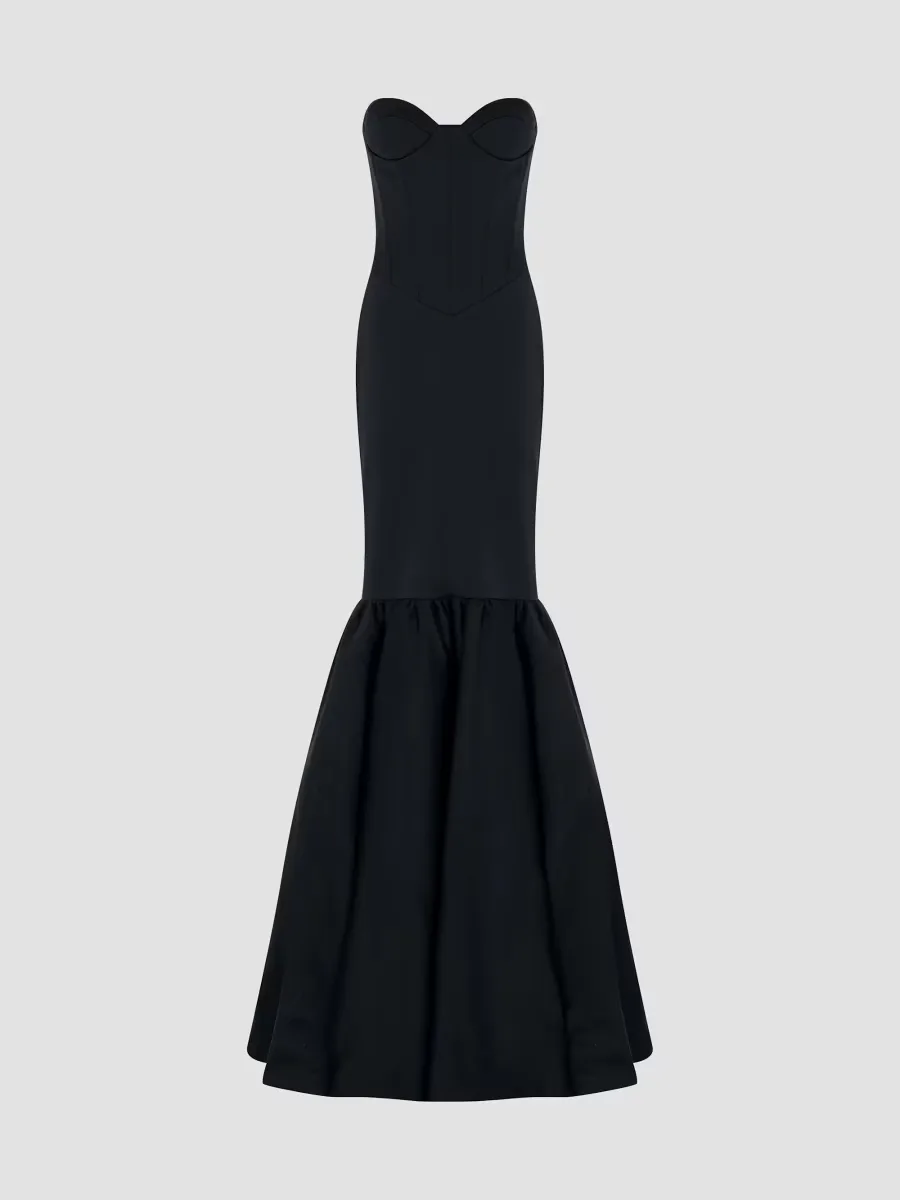 Inara Satin Bustier Mermaid Gown by The New Arrivals Ilkyaz Ozel
