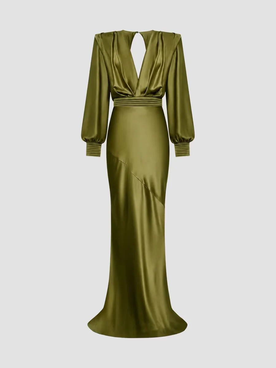 Betsy Satin Gown by Zhivago